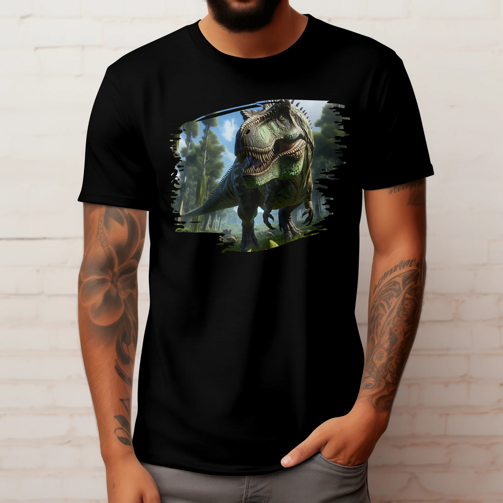T-rex, Tyrannosaurus Rex Tshirt Dinosaur Tee, Gift for Dino Lover Prehistoric