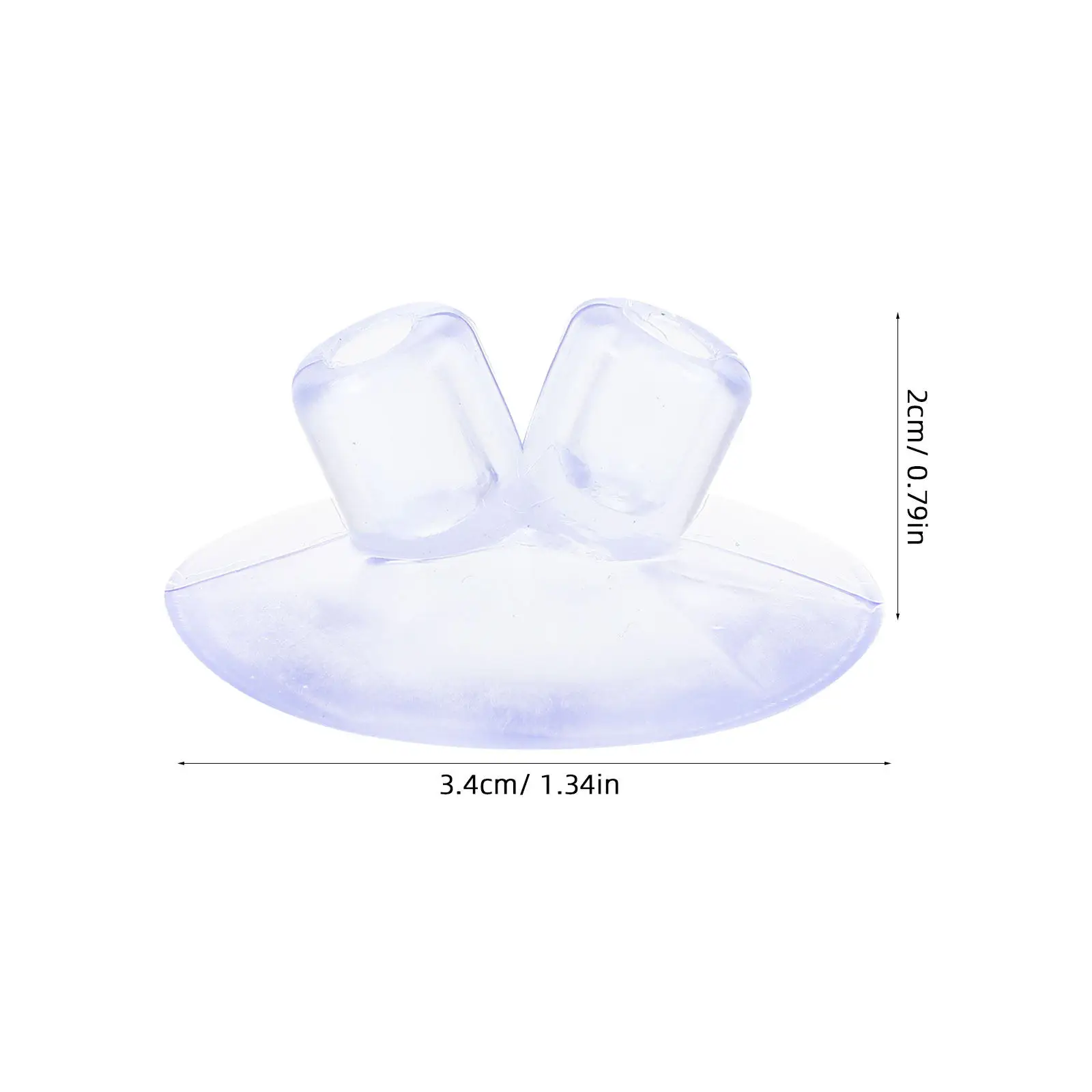 100Pcs Suction Cup Flagpole Base Double Hole Anti-Collision Heavy Duty Pad for Glass Desk Table Office Library Flag Display