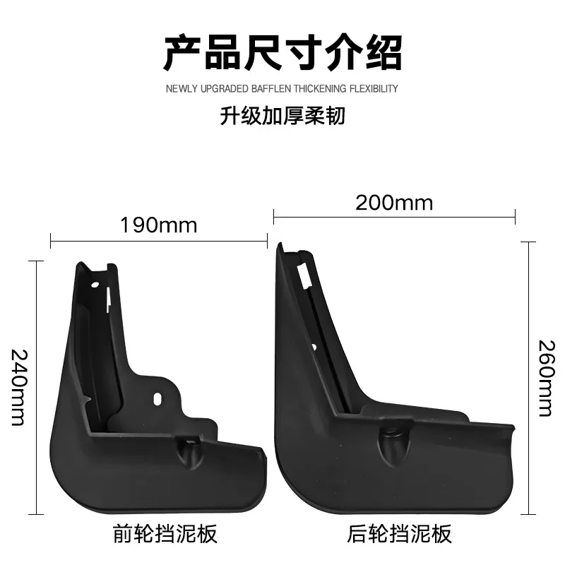 Suitable for BYD Dolphin EA1 2021-2022 foreign trade cross-border car fender tile