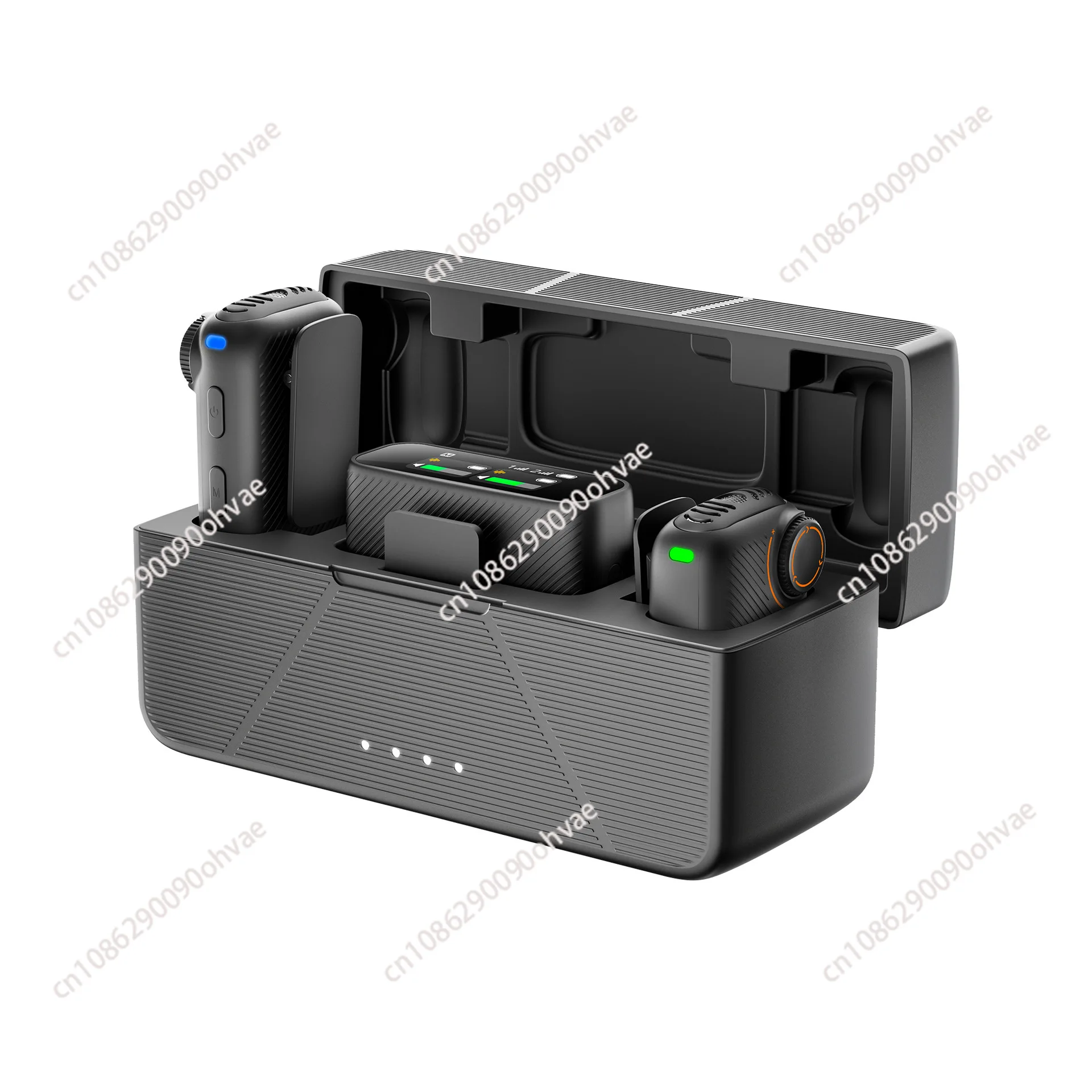 microphone-a-col-sans-fil-d'un-a-deux-reduction-du-bruit-ai-pour-la-diffusion-en-direct-microphone-a-col-sans-fil