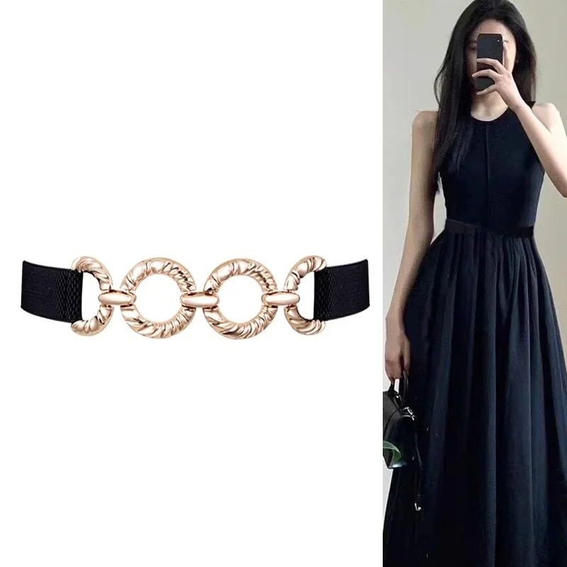 elastic-waist-belt-women's-dr-hong-kong-it-faion-sensation-high-waist-slimming-belt-bandage-sle-auatic-bule-alloy