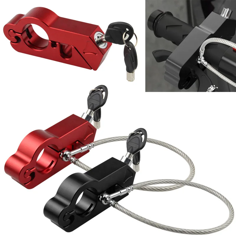 

Motorcycle modified handlebar lock, helmet anti-theft lock, handlebar fixed horn lock