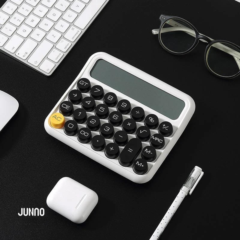 Boutique Stationery Small Square Calculator Personalized Large Lcd Screen Solar Office Calculator School Dual Portable