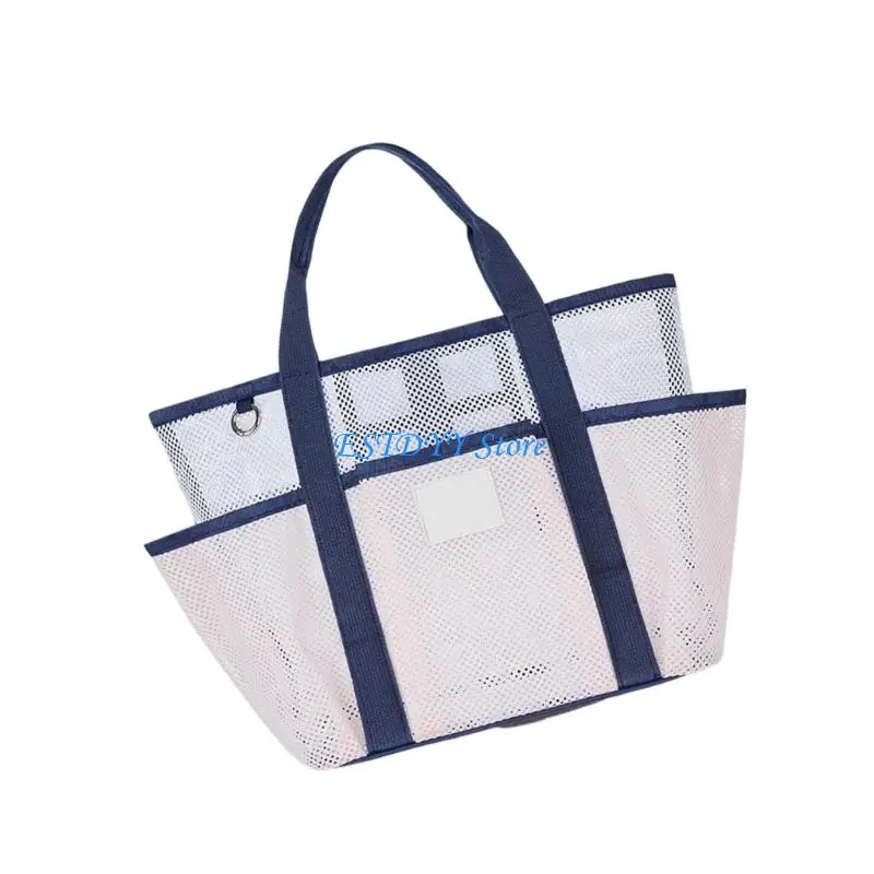 

G6DE Functional Rapid Drying Net Storage Organiser Bag With Reinforced Pulls For Coastal Guests And Bathing Beloveds