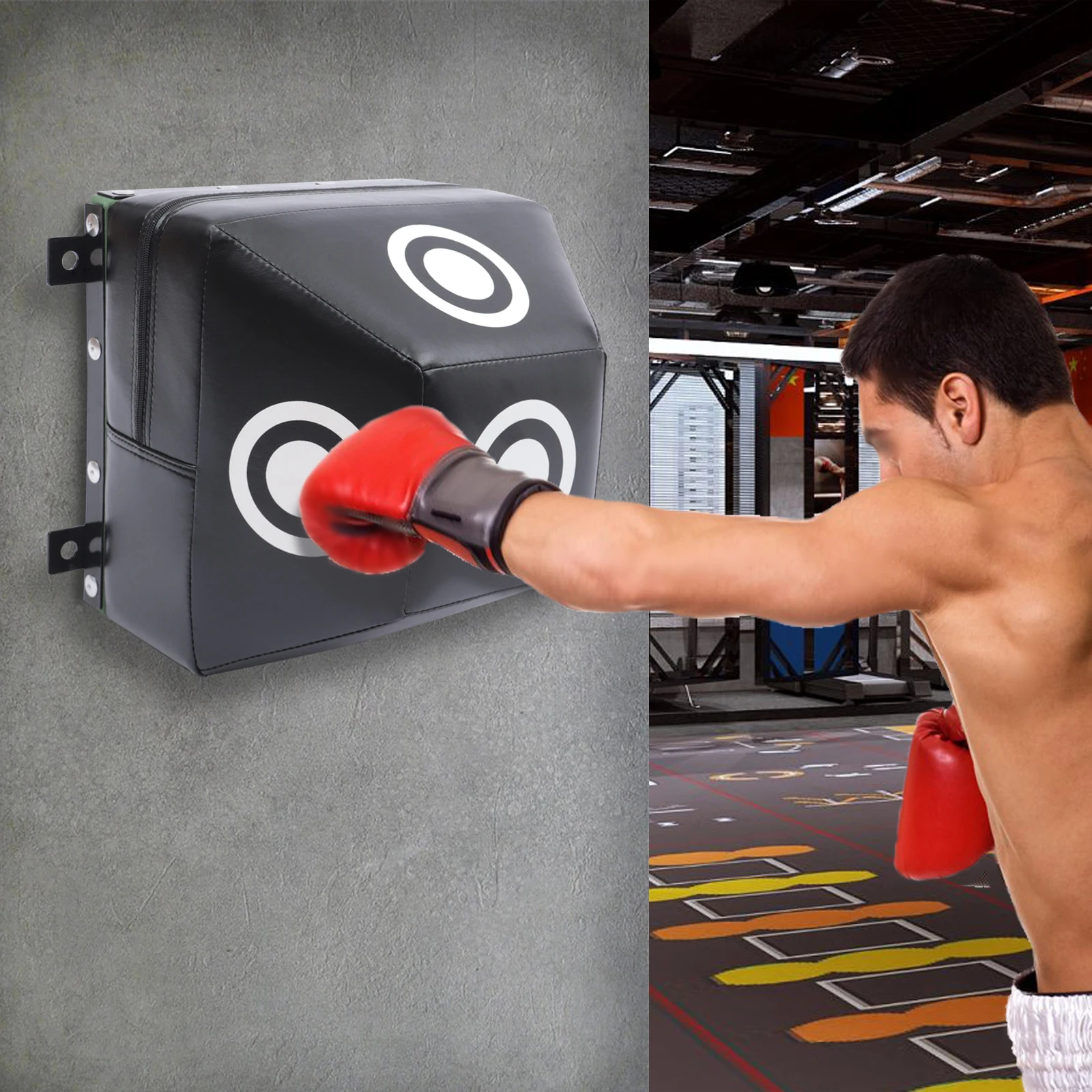 Karate Wall Punch Pad Boxing Target Focus Height Wall Mounted Boxing Punching Bag Durable
