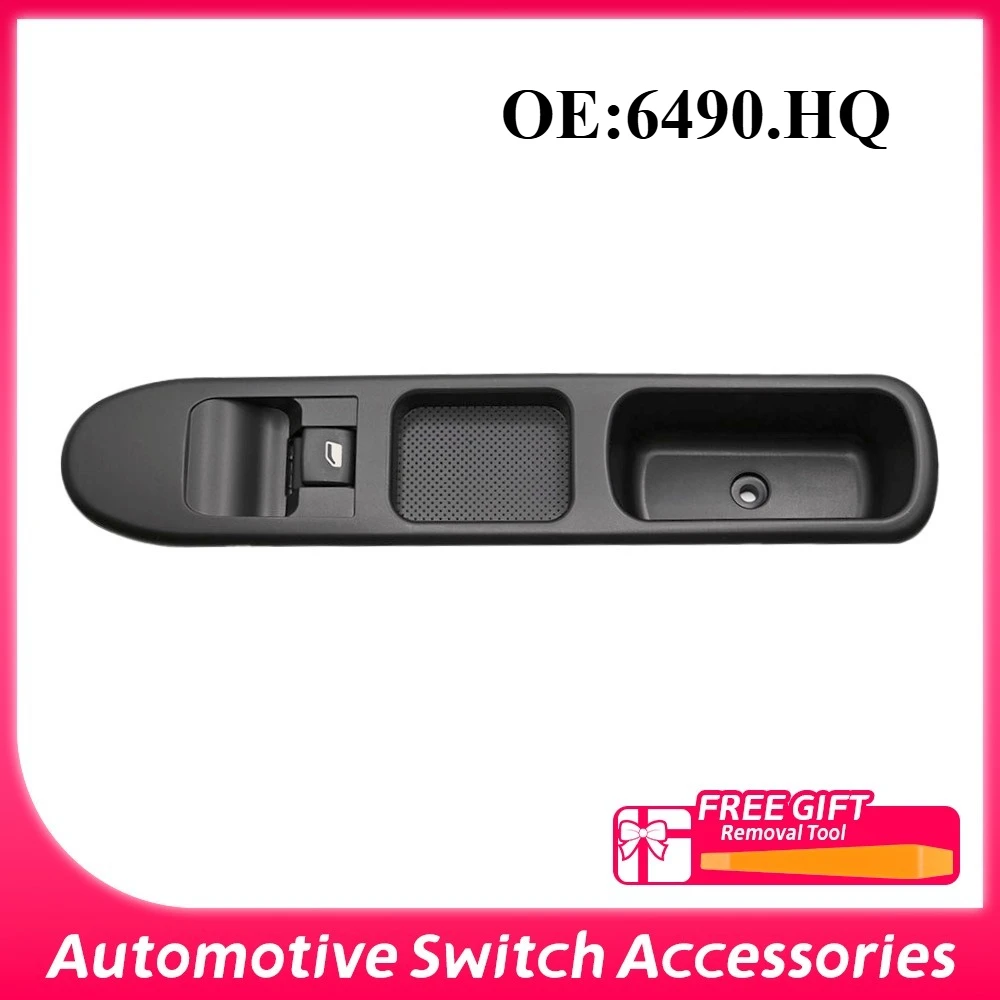 6490.HQ for Peugeot 207 207SW 2007-2014 Driver Passenger Side Window Control Switch Lift Car Accessories