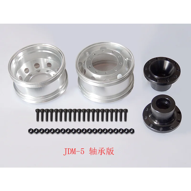 JDM1: 14 Trailer Hub Metal Wheel Drum Trailer Hub Front Wide Wheel For Tamiya Rc Truck Trailer Tipper For Scania Man Actros