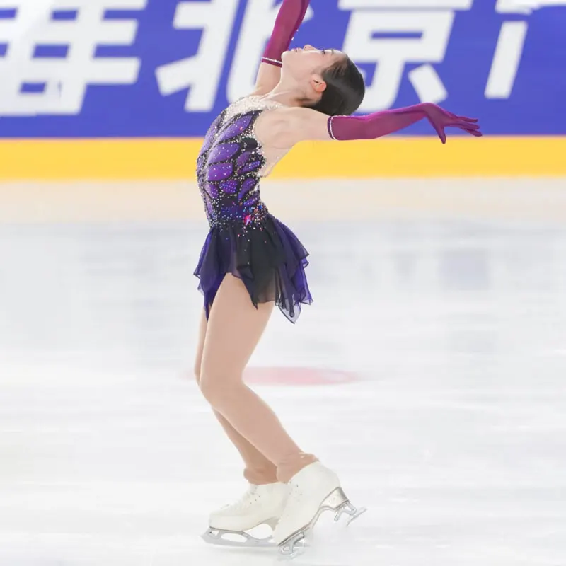 Ice Dance Qingying Figure Skating Performance Skirt Grade Examination Coasten Competition Skirt Customization