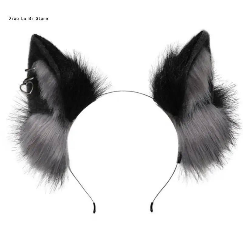 

Anime Cosplay Props Wolf Hair Hoop Furry Kitten Hair Styling for Halloween Headband Furry Animal Carnivals