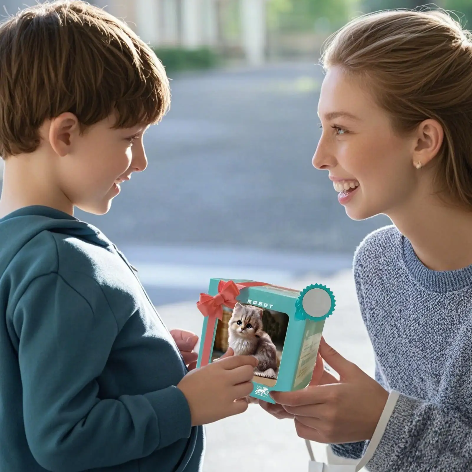 بلدي روبوت هريرة ألعاب من نسيج مخملي واقعية الحيوانات المحشوة دمية التفاعلية الروبوتية العاطفية لعب القط الكهربائية هدايا عيد ميلاد الاطفال