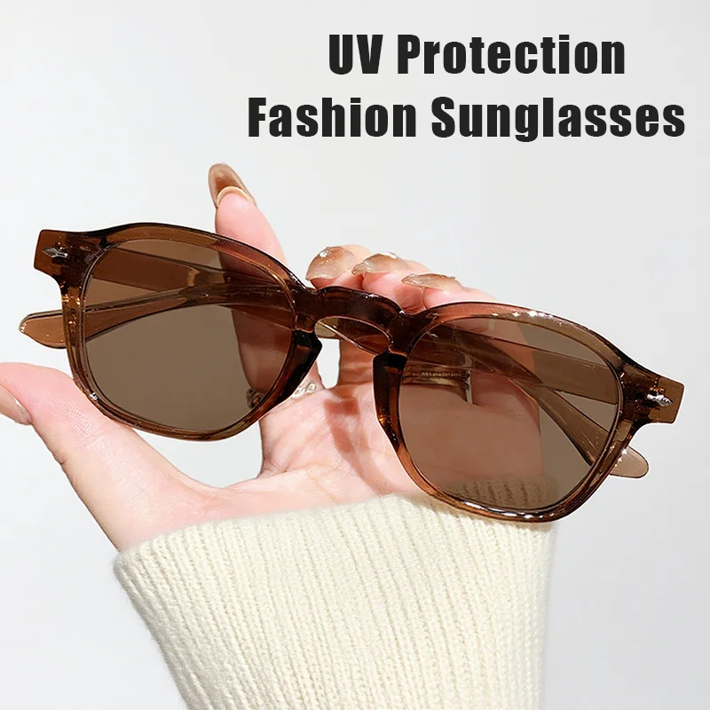 

Retro Oval Frame Women's UV Protection Sunglasses Premium-Feel Oversized Comfortable Trendy Eyewear Brand DesignTravel Shades