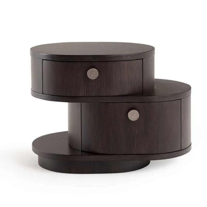 

Minimalist solid wood bedside table modern simple light luxury post-modern