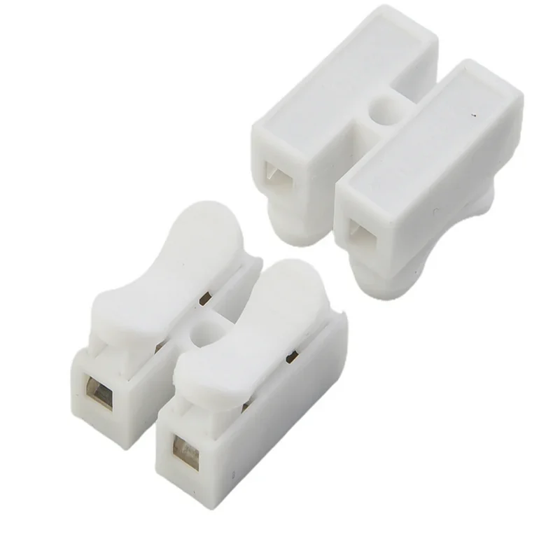 20-50pcs CH2 Spring Quick Wire Connectors Clamps Cable Terminal Block LED Strip Light Electrical Replace Tapes Cable Clamp Tools
