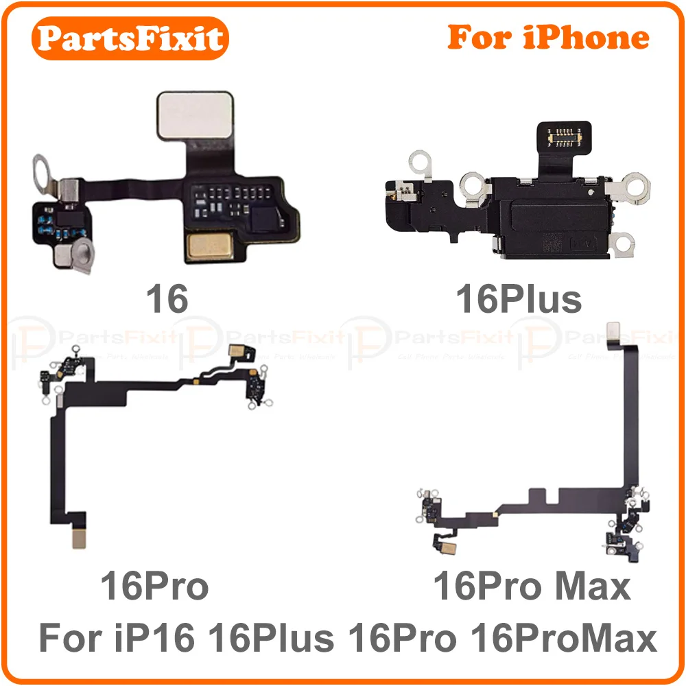 Image of Hochwertiges Mikrofon-Flexkabel als Ersatz für iPhone 16 16Plus 16Pro 16ProMax Lautsprecherantenne Flexkabel