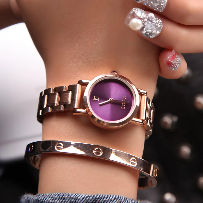 Elegant Women'S WristwatchSimple Style Steel Band WatchSophisticated VintageCasual Steel Strap Fashion Watch For Female Students
