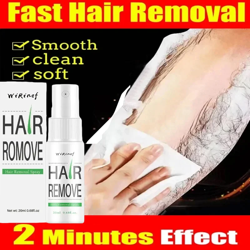 Fast Hair Removal Spray Painless Hair Growth Inhibitor Remove Armpit Leg Arm Permanent Depilatory for Men Women Repair Body Care