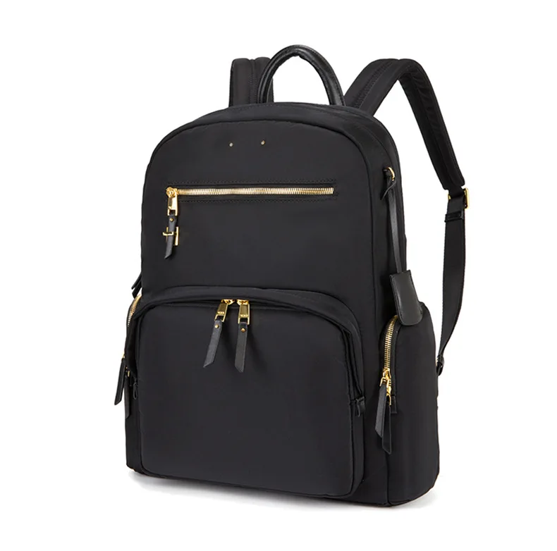 حقيبة ظهر نسائية، خفيفة الوزن من النايلون بسعة كبيرة، حقيبة كمبيوتر محمول كاجوال خفيفة الوزن وأنيقة، مقاومة للماء ومتينة
