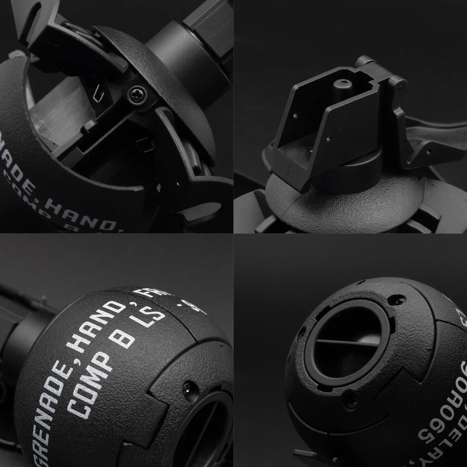 قنابل يدوية تكتيكية مقلدة Airsoft M67 قنبلة يدوية بلاستيكية حلقة سحب ألعاب 2 قطعة لعبة معركة لعب الأدوار نموذج الدعامة