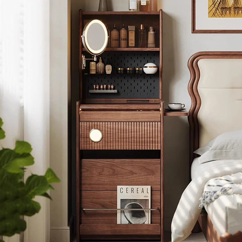 Customizable Tavolo da toeletta vintage in legno Cassetti portaoggetti Trucco Camera da letto Organizzatore moderno Toletta Raga