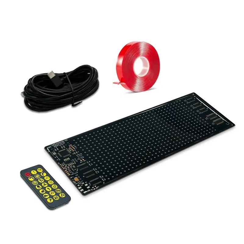 AMEXIAOXU  Programmable Led Sign Scrolling Message Led Shop Signs Flexible Digital Display Board DIY App Control Led Matrix Pane