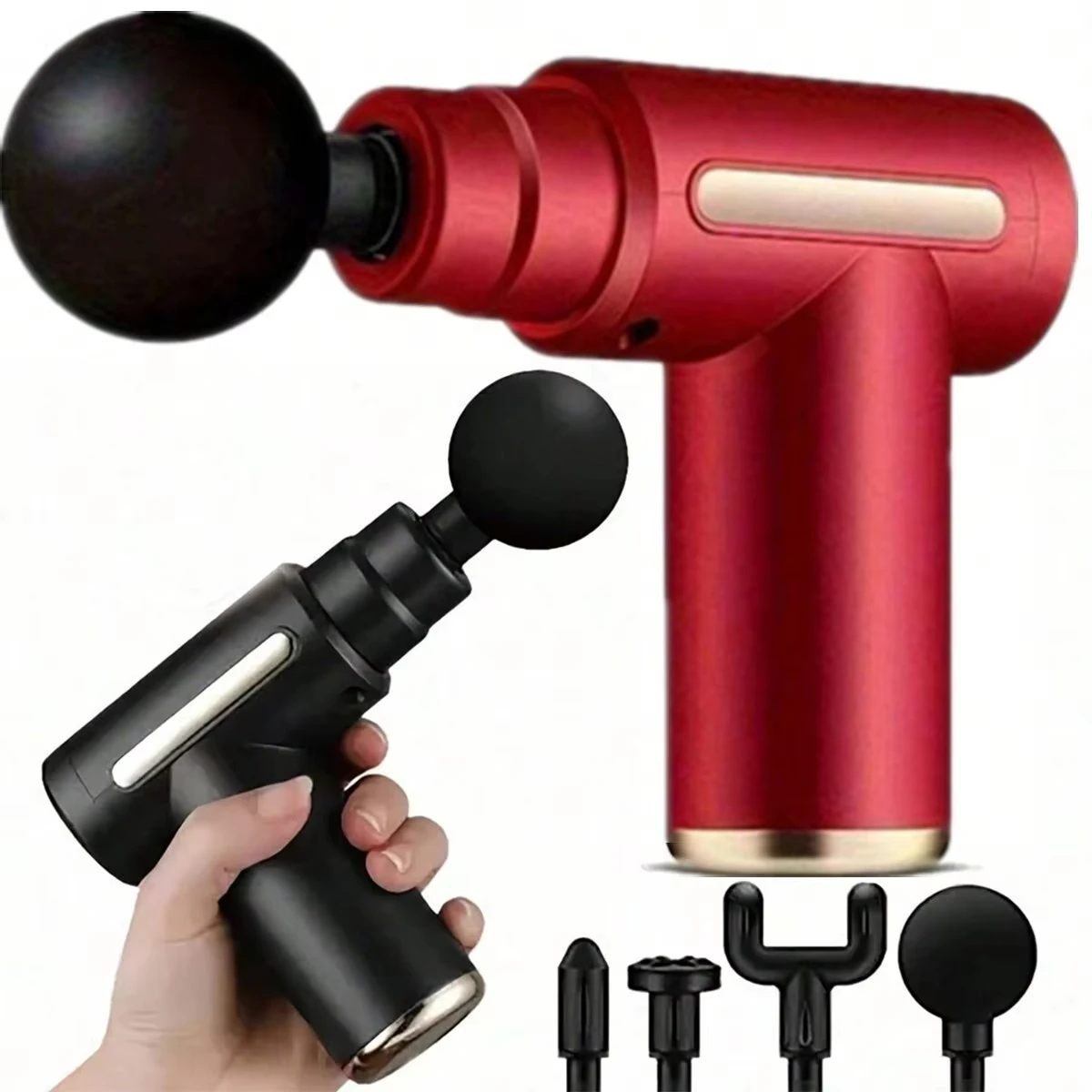 

Модернизированный портативный массажный пистолет — средство для облегчения глубоких мышц тканей, перезаряжаемая от USB батарея, идеально подходит для спины и шеи, подарок для всех