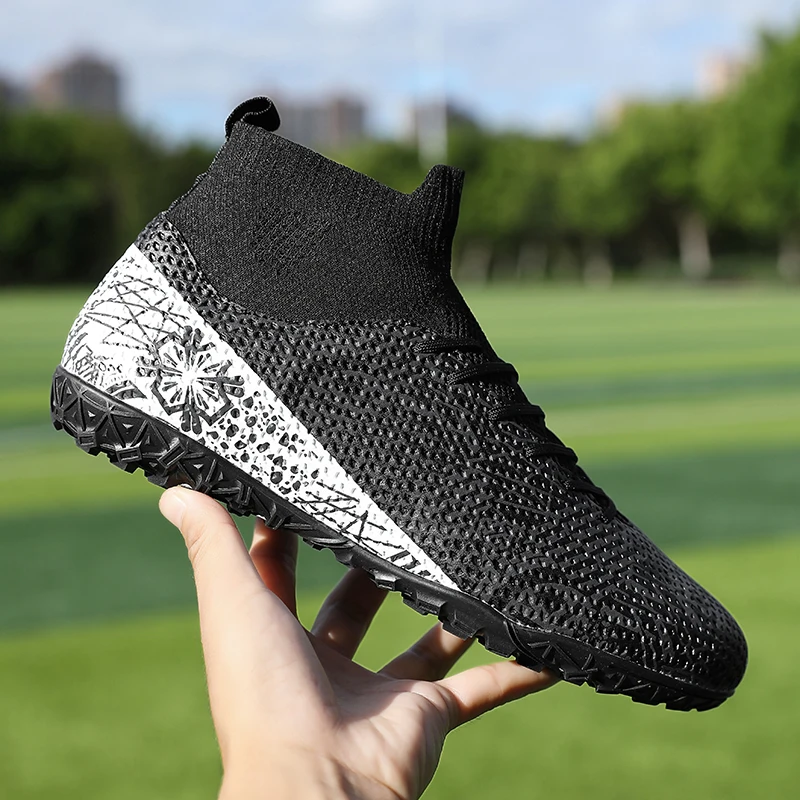 أحذية كرة القدم في الهواء الطلق الرجال أحذية كرة القدم تنفس أحذية كرة القدم خفيفة الوزن خفيفة عدم الانزلاق الرياضة العشب مريحة كرة الصالات #6