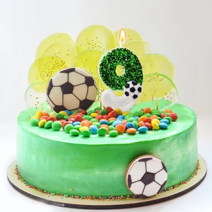 0-9 Nummer Kuchen Kuchen Kinder Kinder Sport Fußball Geburtstagsfeier Dekoration bevorzugt Cupcake Topper Cake Dekoration Vorräte 6 Hauptverkaufs -Top -Fußballball - №6