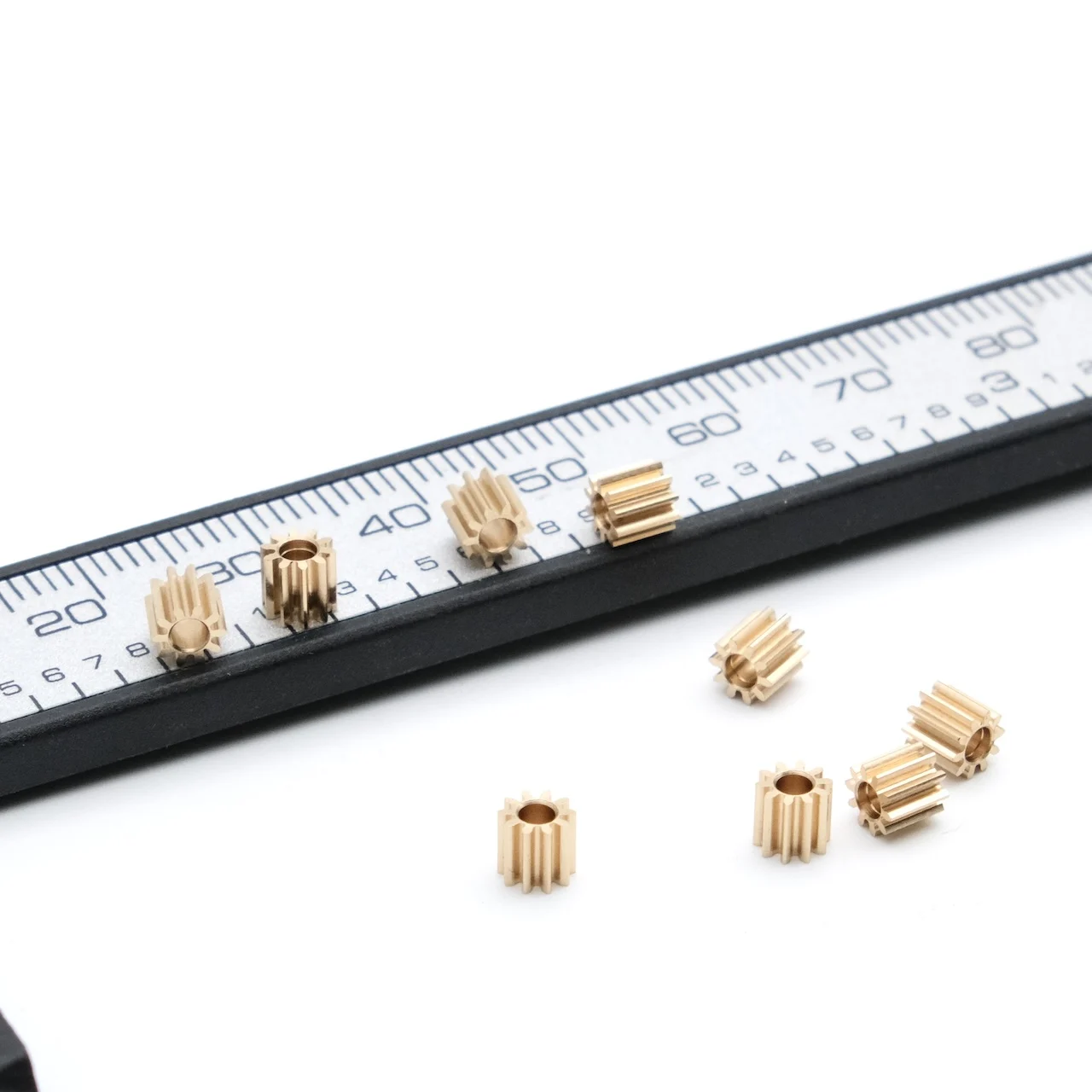 Mini Copper Brass Gear 0.3M 10T 8/9/10/11/13 Teeth 1mm 1.5mm 2mm for Toys RC Model Robot Gearbox