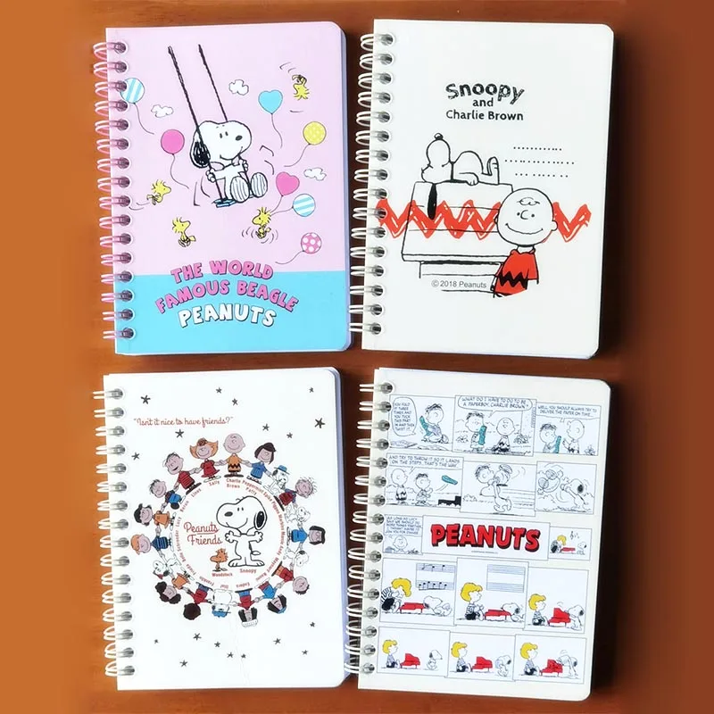 Imagem -02 - dos Desenhos Animados Snoopy Memo Pad Bobina Notepad Kawaii Dog Notebook Planejador de Etiquetas de Papelaria Sticker Post Material Escolar Pcs por Lote