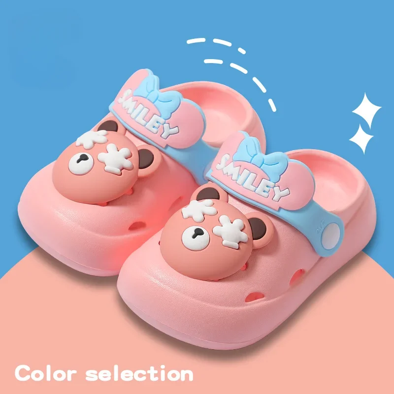 Pantofole antiscivolo traspiranti per bambini per ragazzi e ragazze suola morbida Cartoon Light Baotou Beach Cool pantofole estive