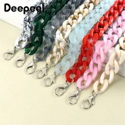 1/2Pcs Women's Bags Straps 60cm Colorful Acrylic Bag Chain for Handbag Purse Shoulder Strap DIY Replace Handle Accessories