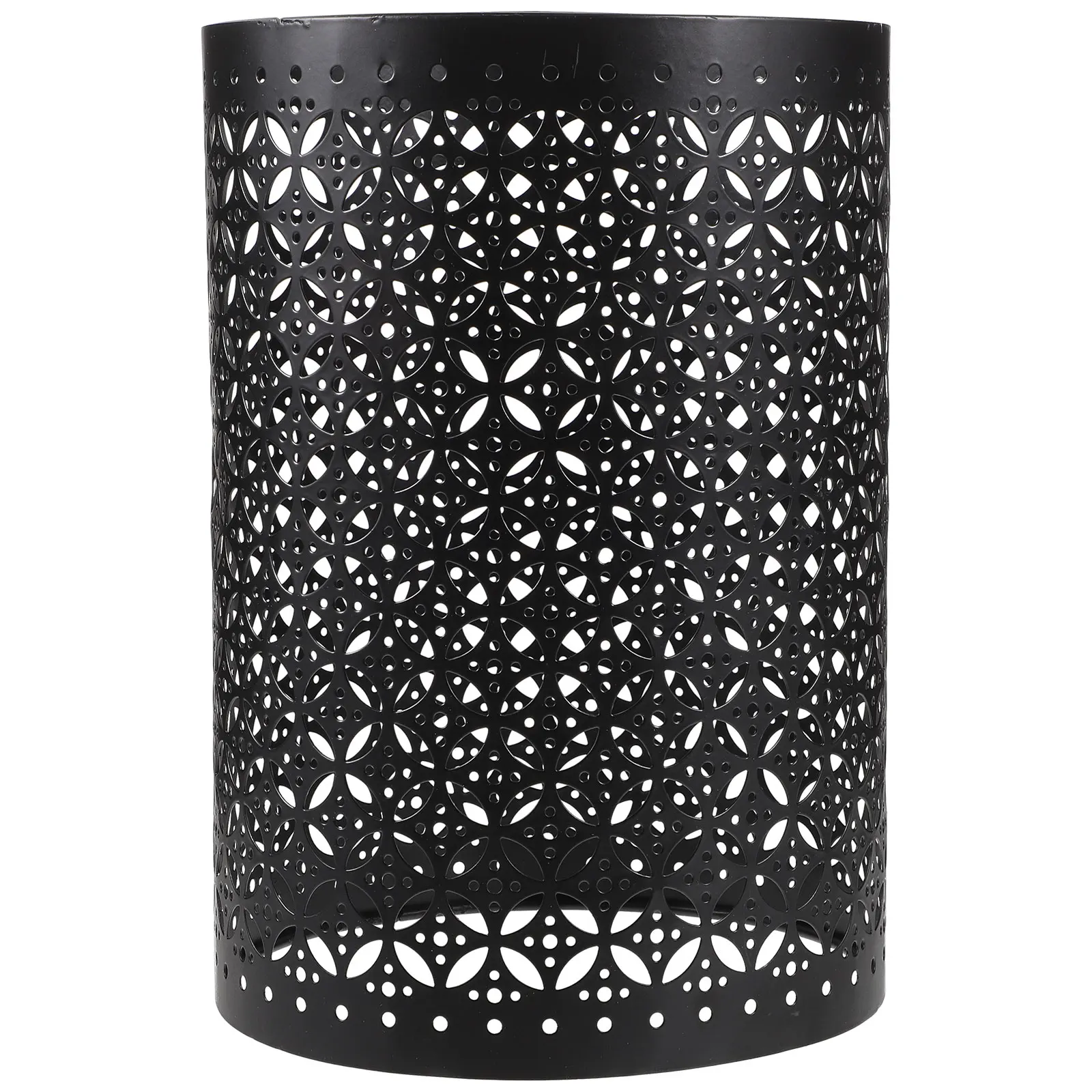 

Cylindrical Lamp Shade Iron Hollow Design For Table Floor Lamp Light Diffuser Eye Protection Large Modern Metal Cover