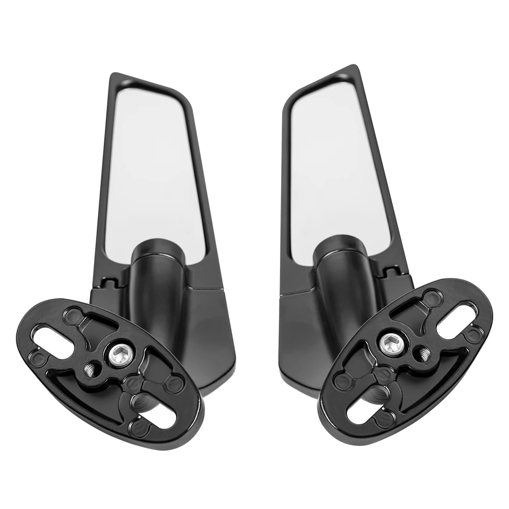 Voor KAWASAKI NINJA 300 250 400 650 H2 H4 Gemodificeerde Motorfiets 2 STUKS CNC Achteruitkijkspiegels Wind Wing Verstelbare Roterende Side - afbeelding 2