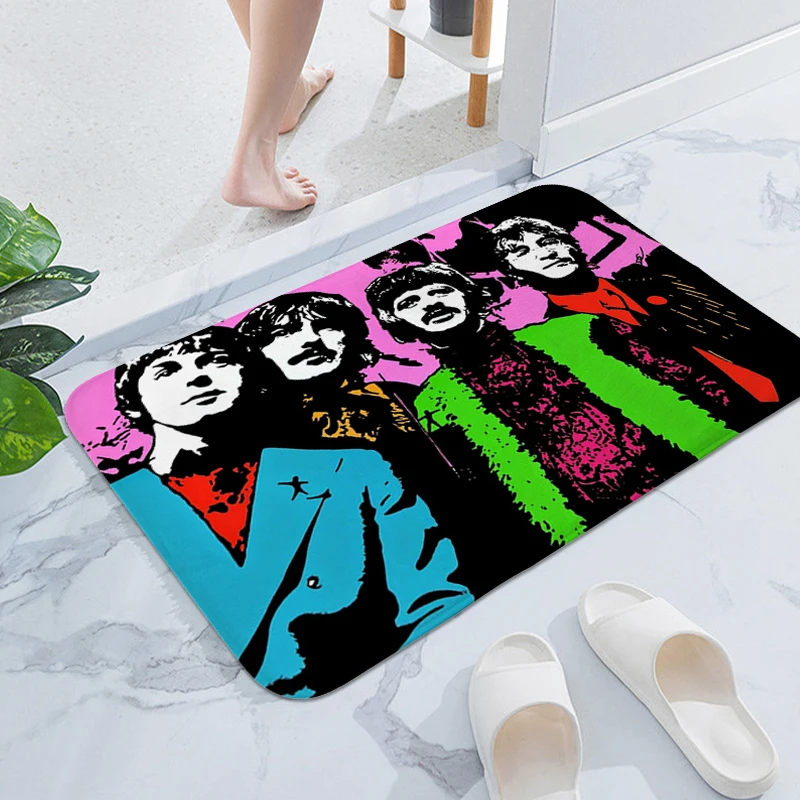 

Carpet for Kitchen The B-Beatles Band Custom Doormat Entrance Door Bath Foot Mat Non-slip Bedroom Rug Balcony Home Decor Items