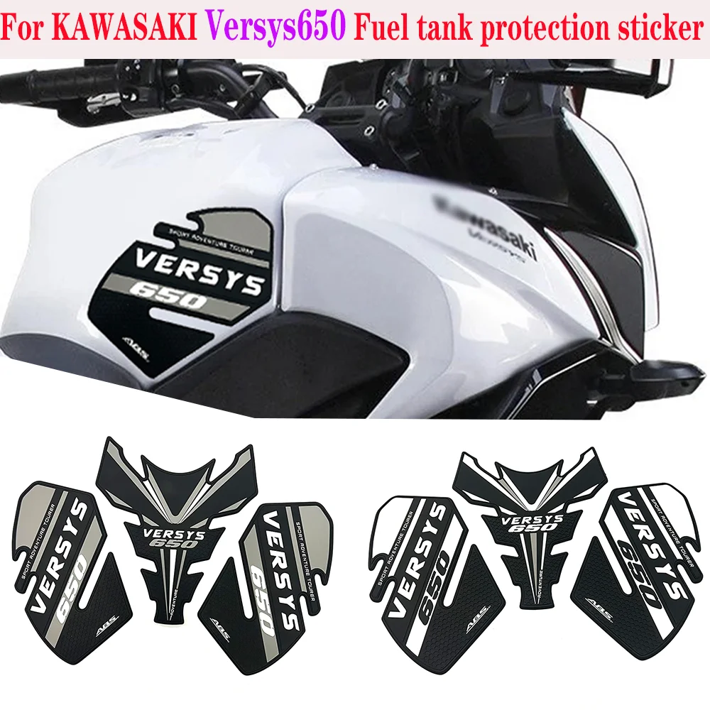 For KAWASAKI Versys 650  Motorcycle Tank Pad Sticker Gas Fuel Protector Decal suitable for KAWASAKI Versys 650