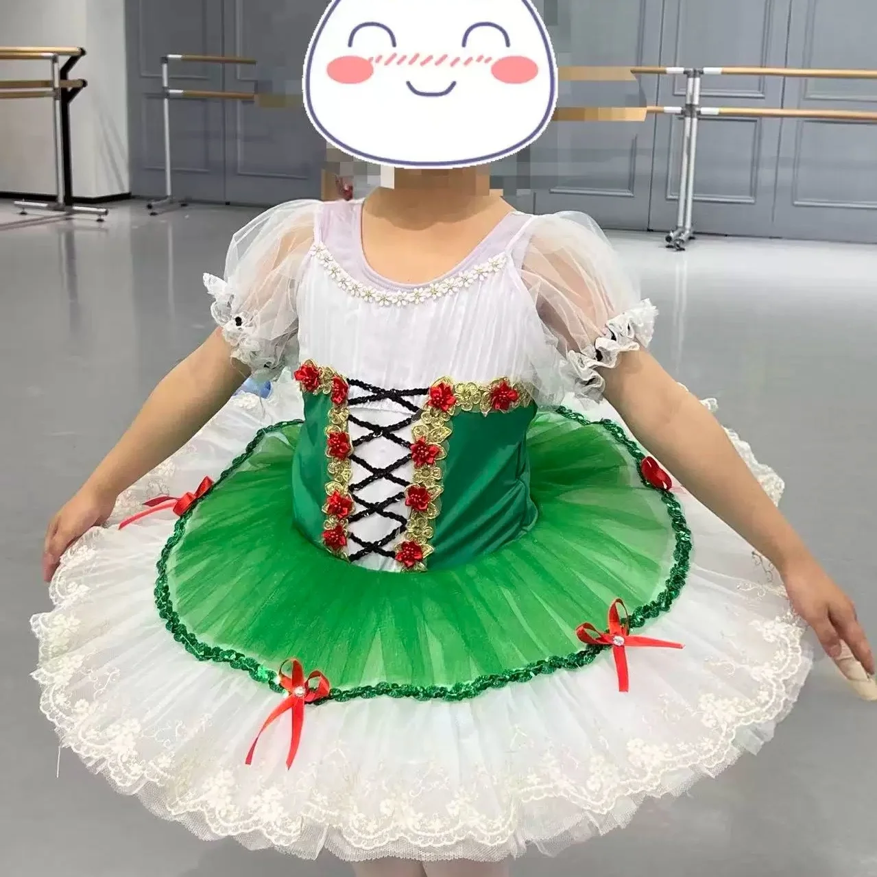 

Новая зеленая балетная пачка для соревнований для девочек, взрослых и женщин, профессиональная балетная пачка для девочек, детей, балерины для взрослых