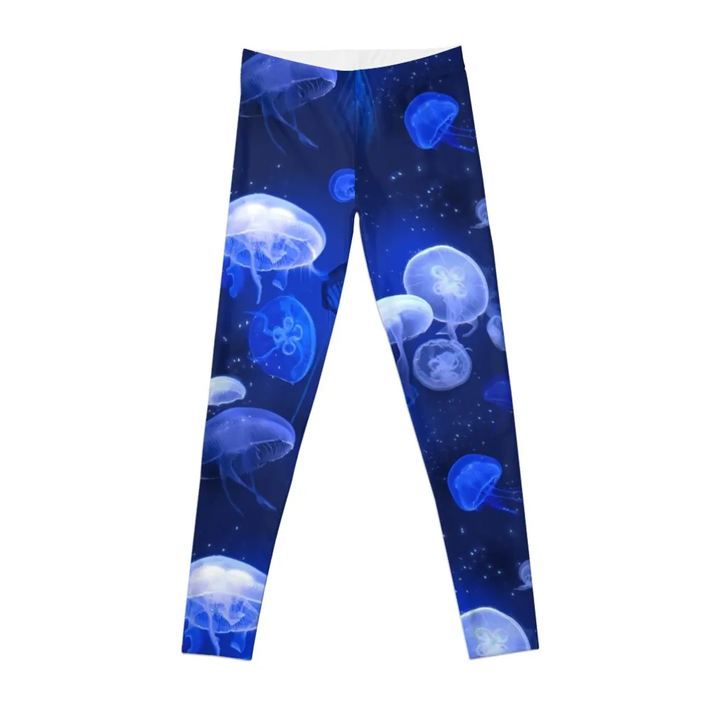 

Blue Jellyfish Leggings push up legging Pants sport Women's high waist Womens Leggings