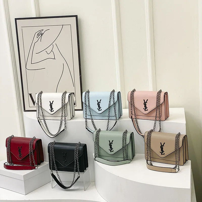 

Модная сумка через плечо с цепочкой 2025 года — женская квадратная сумка через плечо, мода BFF, шикарный повседневный аксессуар