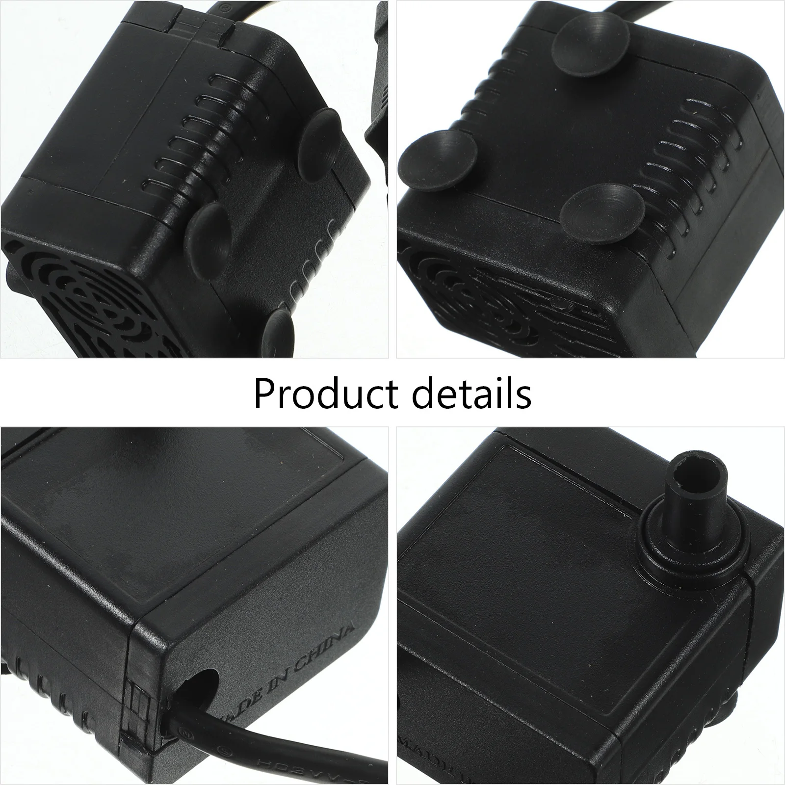 

Durable 220V 320L H 5W Black Submersible Water Pump for Aquarium Pond Fountain with 8mm Outlet Diameter Water Pump