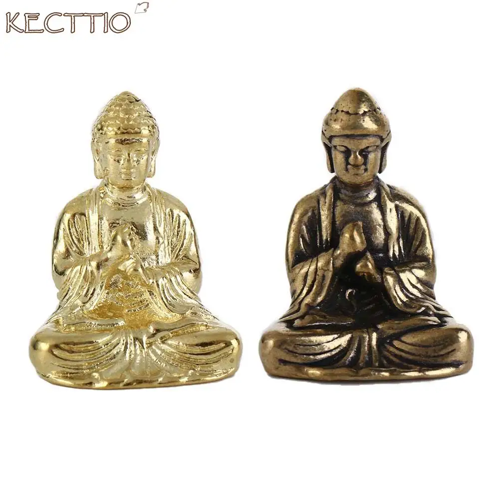 Mini Desktop Decor Handcraft, Easy to Clean, Fengshui Sakyamuni Pendant, Buddha Ornaments, Miniature Figurines, Bonsai, 2Colors