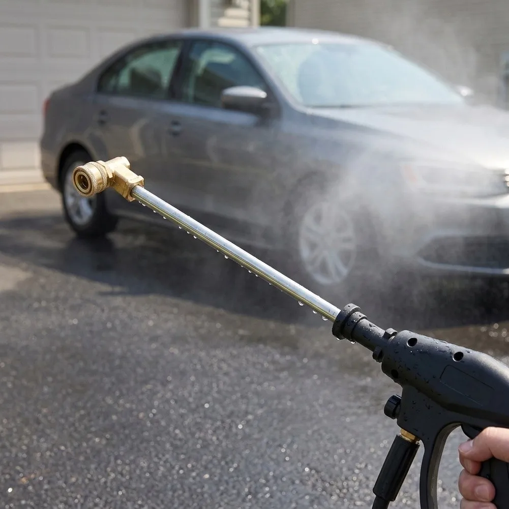Car Wash Extension Rod Compatible with Common Pressure Washer Models for Consistent Performance and Durability