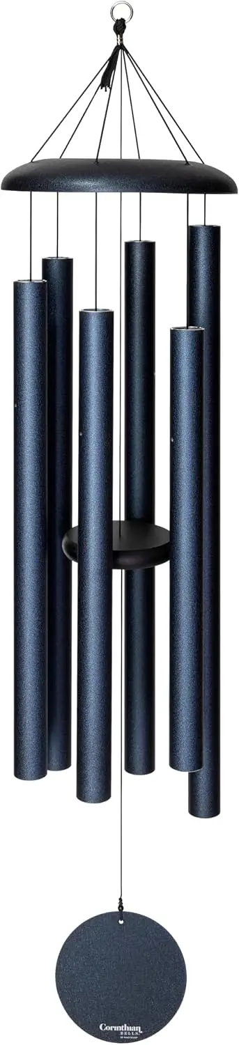 Midnight Blue 56 Inch Aluminum Wind Chime Patio Backyard Garden Outdoor Decor Made United States