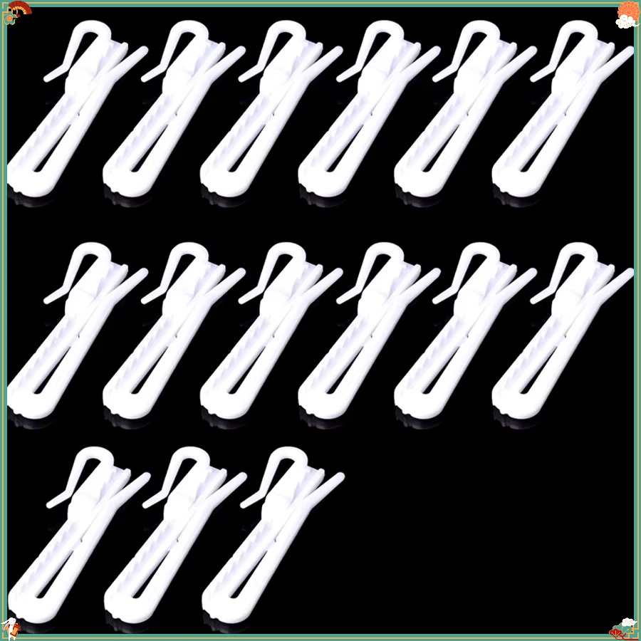 Adjustable Plastic Curtain Hooks, Pleat Hooks for Curtain Tape, Heavy Duty S-Hook Accessories    TIAN