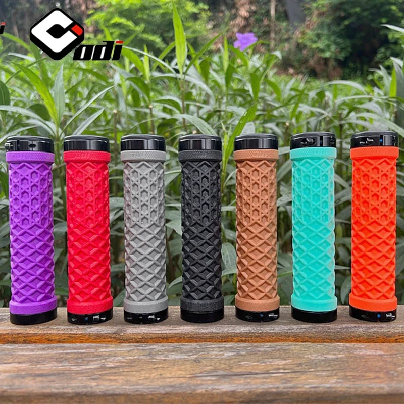 ODI Bicycle Handlebar Grips Lock on Mountain Bike Grips Durable Silicone MTB Cuffs Anti-slip Bicycle Handles Bike Accessories