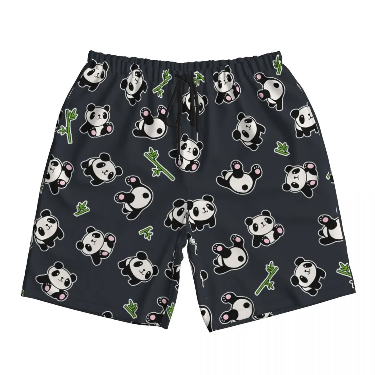 

Мужские шорты с рисунком панды, Гавайские пляжные плавки, удобные спортивные шорты для фитнеса, высокое качество, пляжные шорты больших размеров