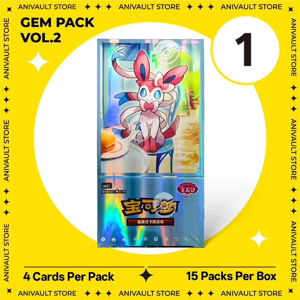 100% Origineel op voorraad Pokémon PTCG Scarlet & Violet Booster Box Gem Pack Vol.1 Vol.2 Vol.3 Vol.4 Vol.5 Collectie Kindercadeaus