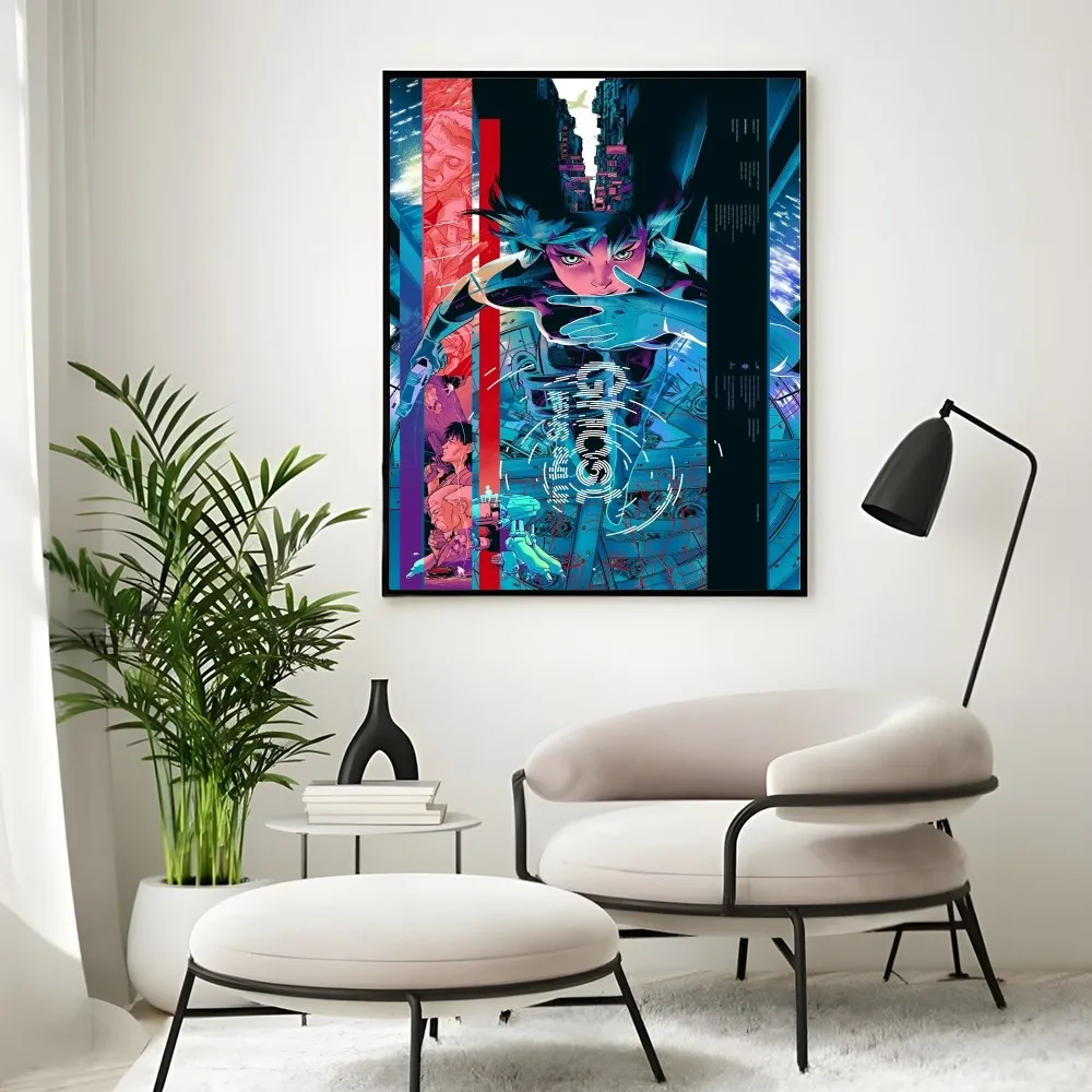 G-Ghost Anime S-Shell Cool Poster Wall Art Painting Study Nordic Home Decor Gift