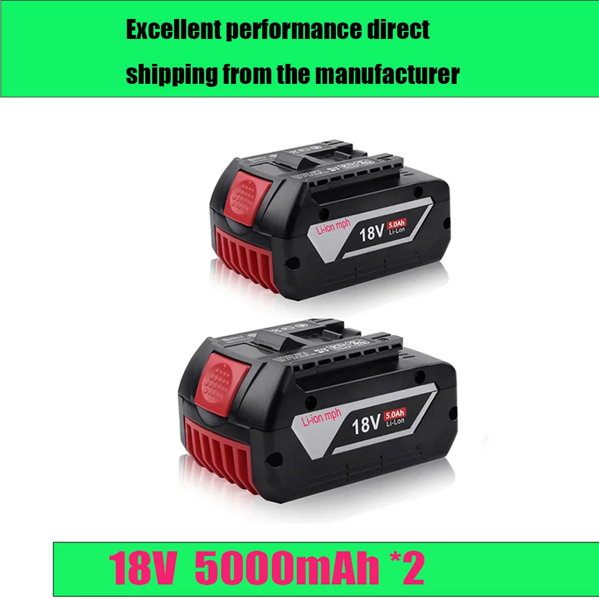 18V 5000mAh 186500 pro Milwaukee M18 lithiová náhradní baterie pro Milwaukee 48-11-1860 48-11-1850 48-11-1840 nářadí - náhled 2