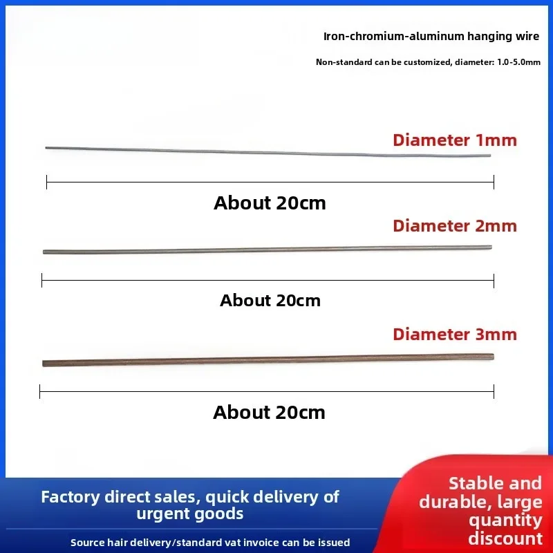 FeCrAl Alloy Wire 25AL5 27Al7Mo2 21Al6Nb, Kiln Firing Rod & Hanging Wire Bracket for Kiln