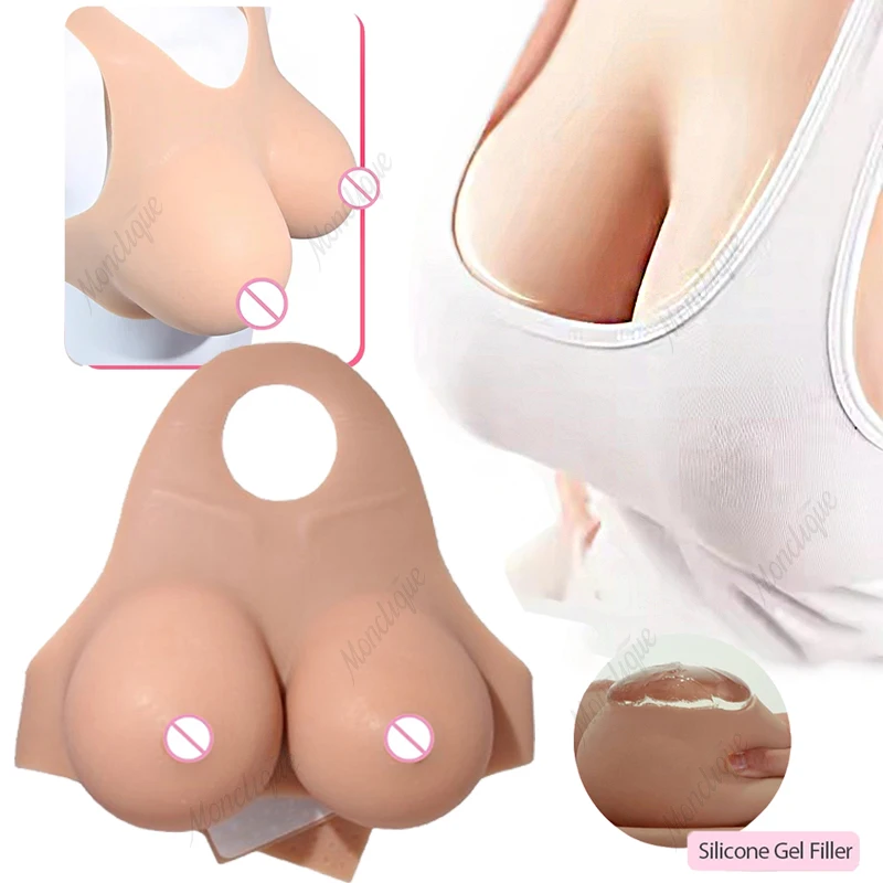 

Soft Silicones Fake Boobs Huge Realistic Boobs Enhancer Pad Fake Breast Forms For Transgender Drag Queen Shemale Cosplay Sissy